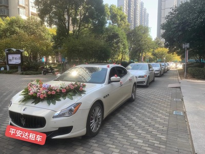 玛萨拉蒂主车+5台宝马5系白色婚车队=3980